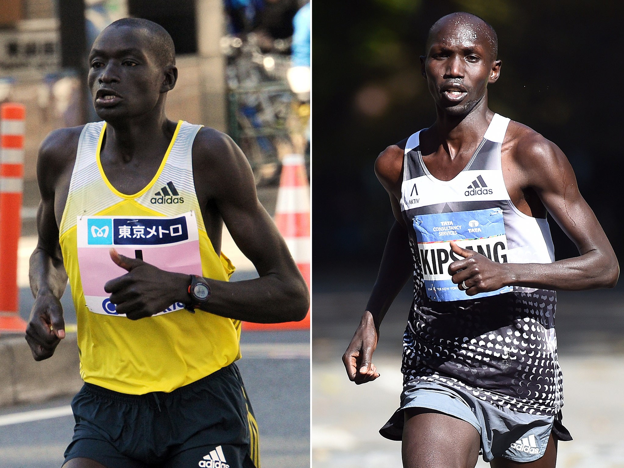 Wilson Kipsang (left) will be up against Dennis Kimetto, who took his world record