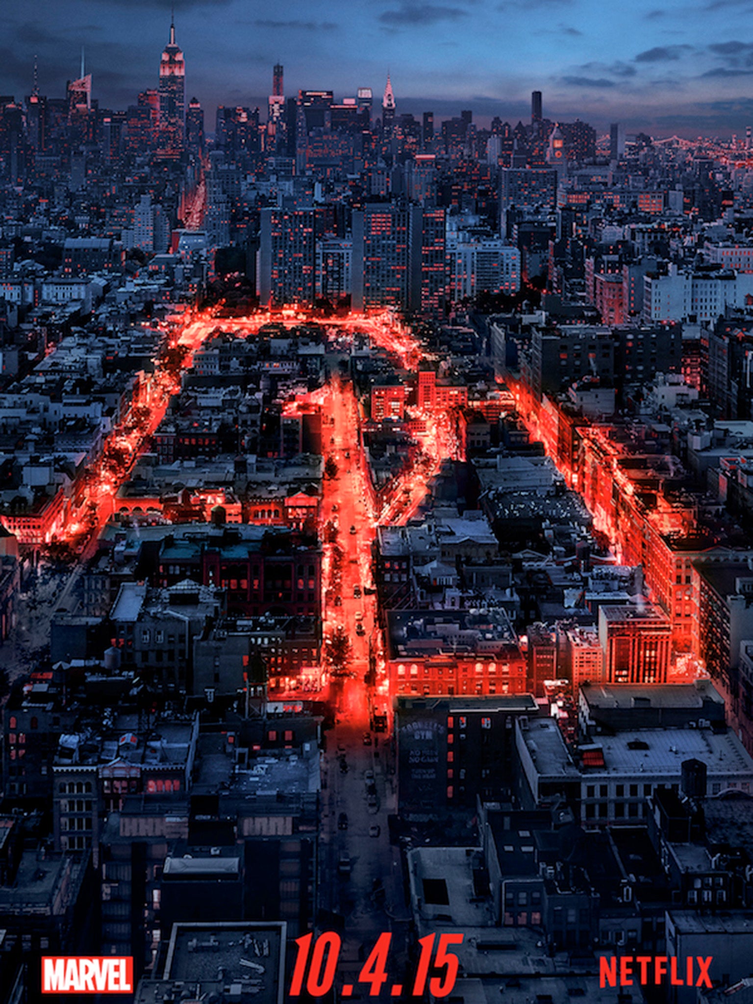 The poster for Marvel and Netflix series Daredevil