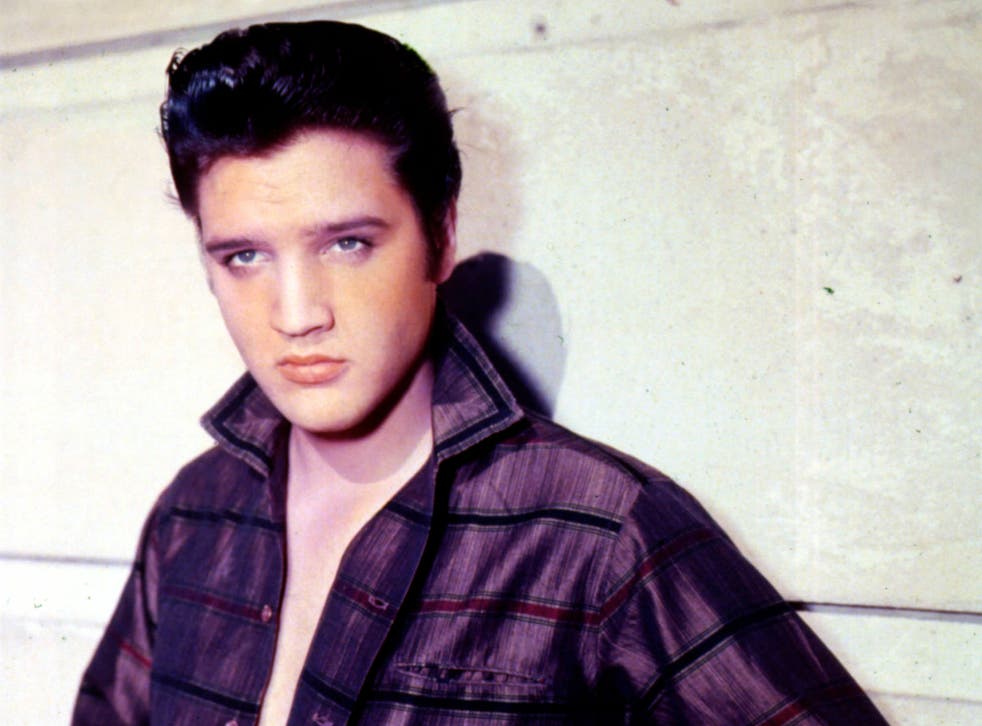 Elvis Presley poses for a studio portrait
