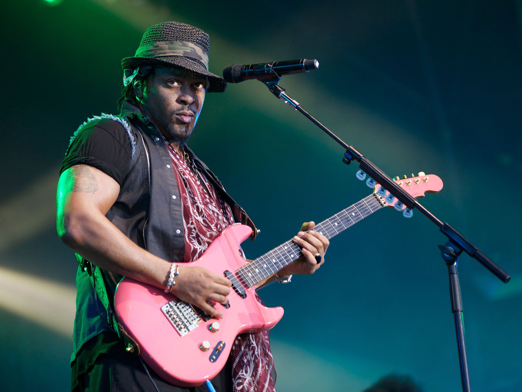 D'Angelo performs at the  Lovebox Festival, Victoria Park London, in 2013