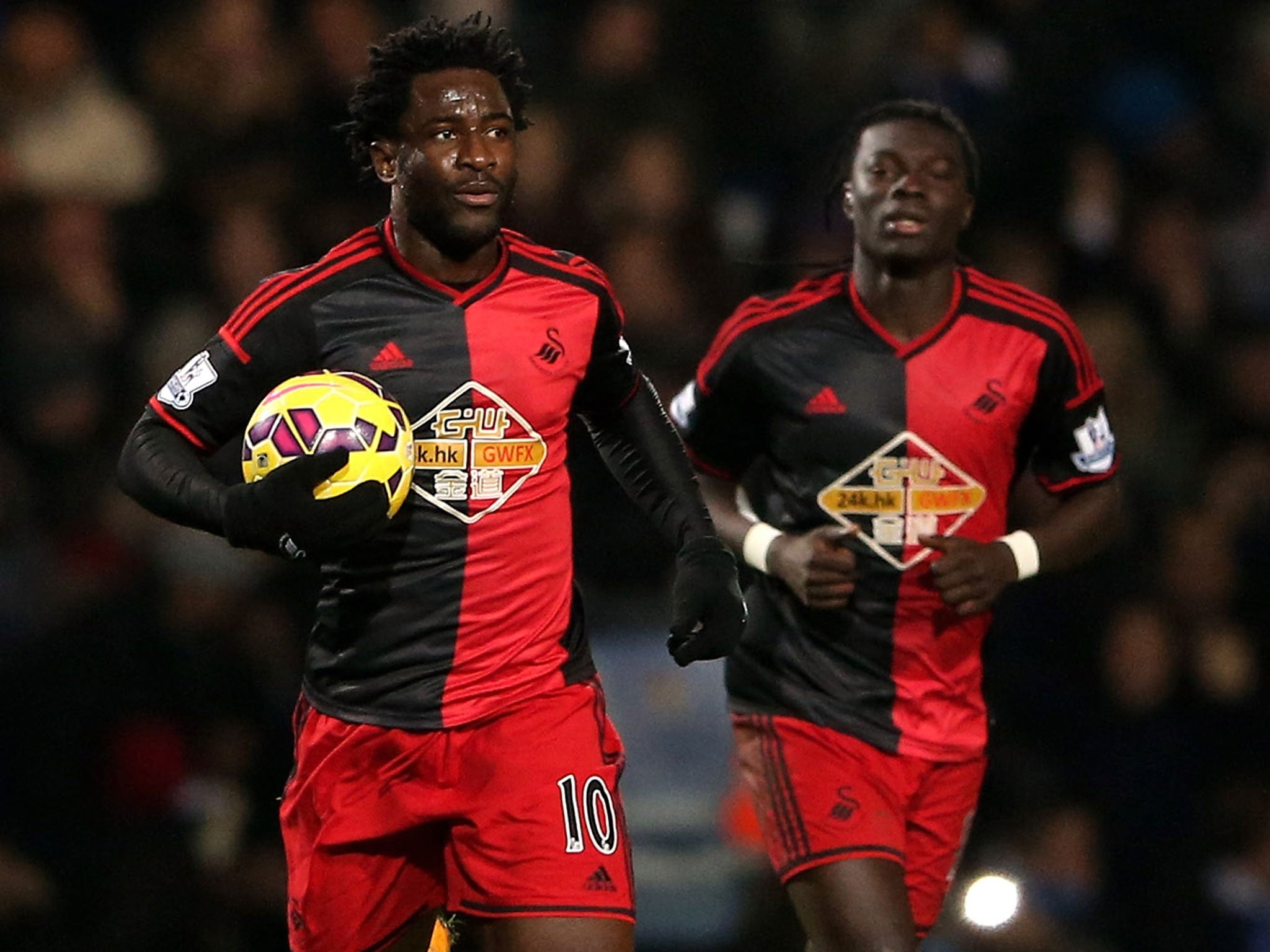 Wilfried Bony has been linked with a move to Manchester City