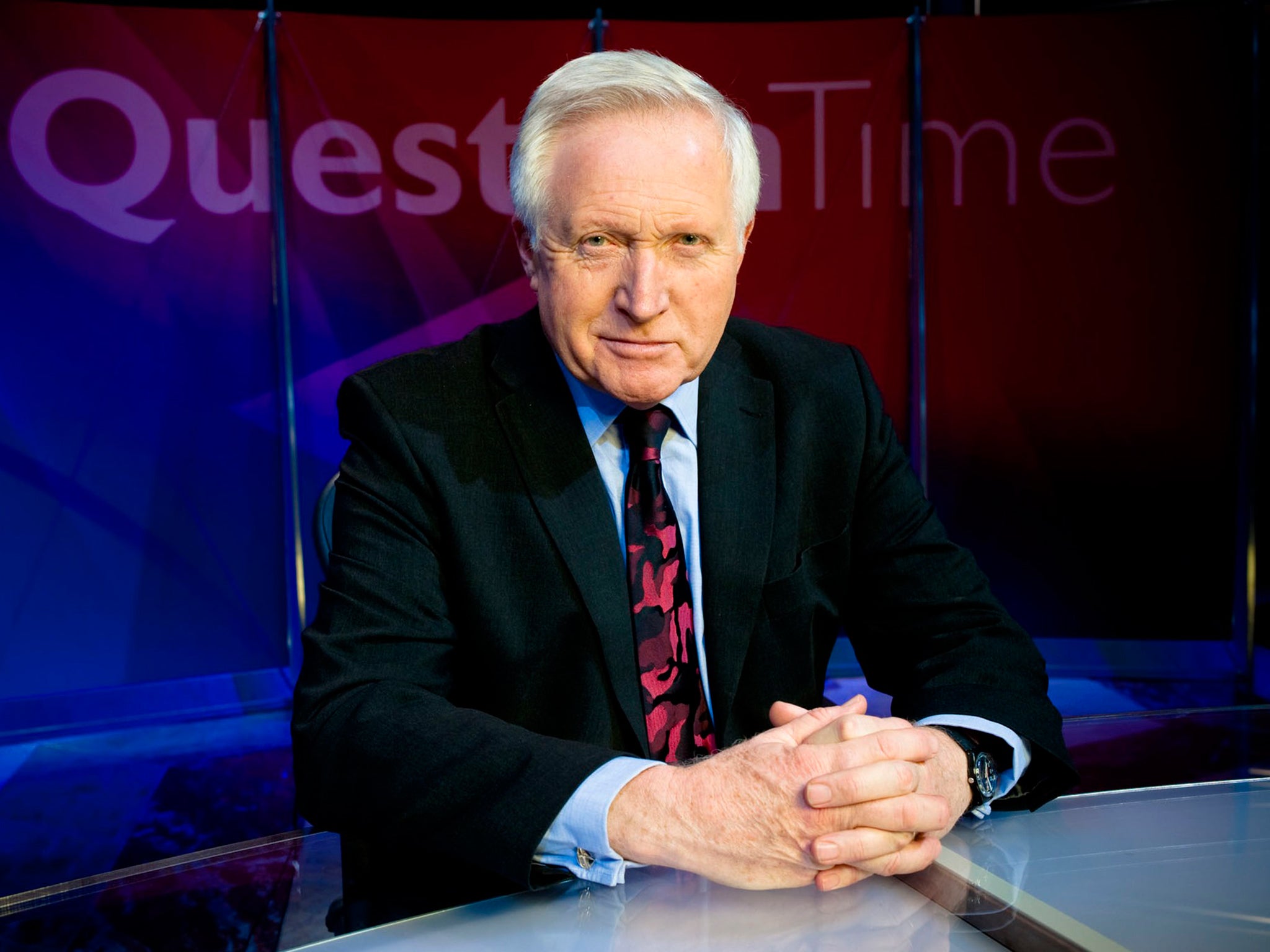 Question Time presenter David Dimbleby said it was BBC policy not to depict the prophet