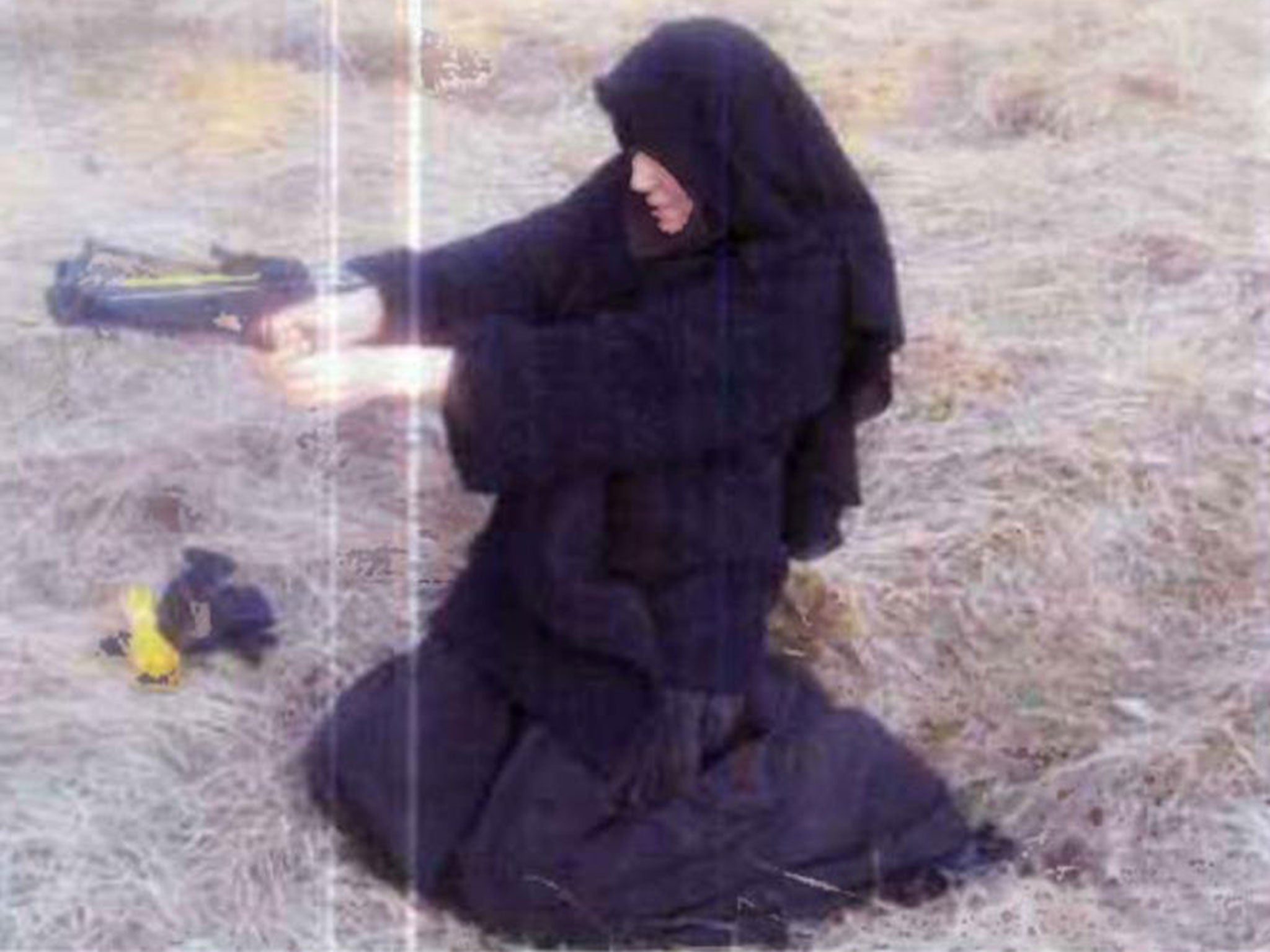 Hayat Boumeddiene in 2010 while she claimed to have crossbow training with husband Amedy Coulibaly
