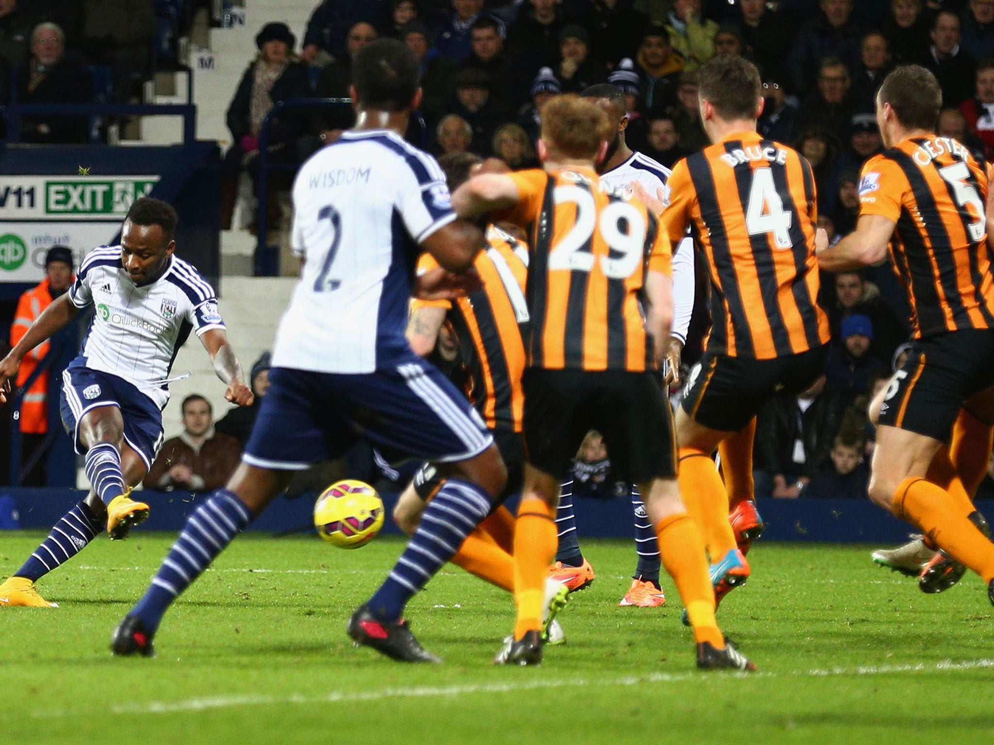 Saido Berahino scores to give West Brom a 1-0 win over Hull