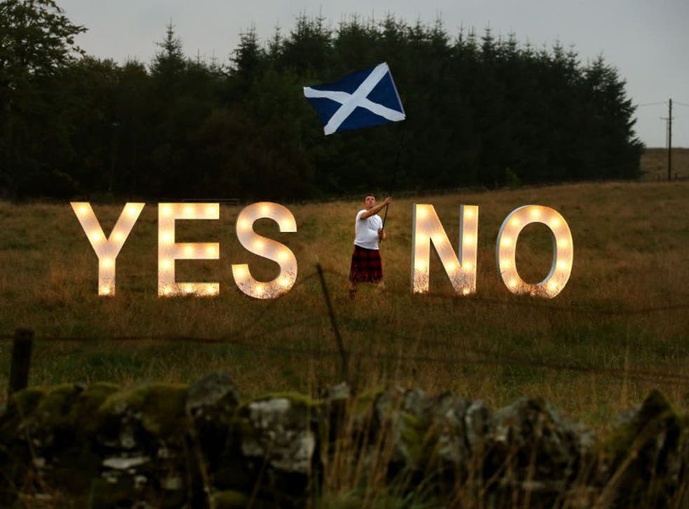 A poll that put the Scottish referendum Yes vote marginally ahead caused panic in Westminster last September (PA)