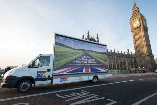 The Conservatives unveiled their first 2015 national election campaign poster in Westminster on 2nd January (AFP) 