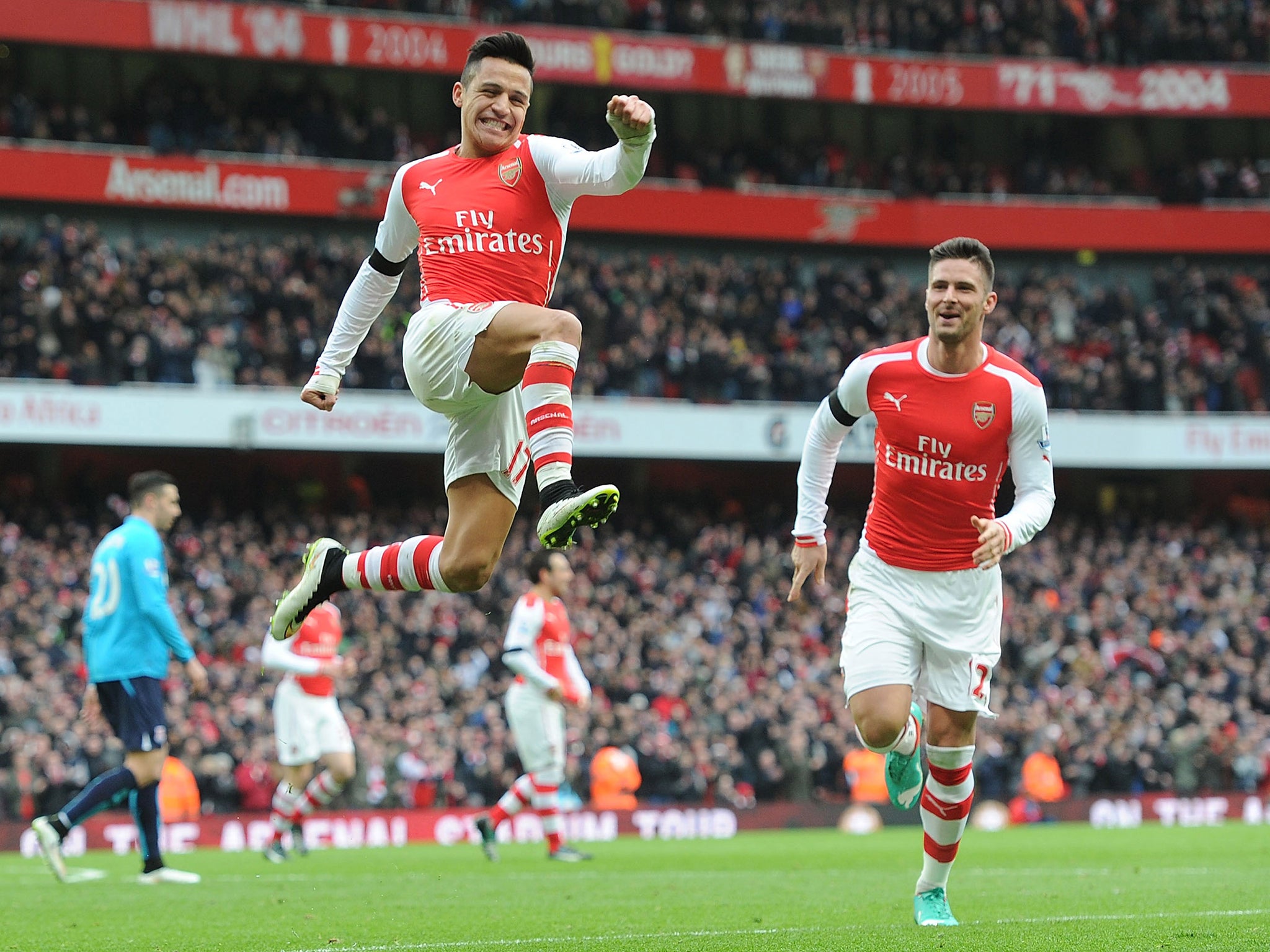 Alexis Sanchez in the win for Arsenal over Stoke