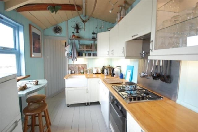Inside the chalet where David Tennant's character DI Alec Hardy lives during the second series of Broadchurch