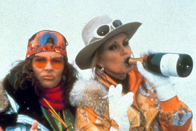 <p>Jennifer Saunders and Joanna Lumley look sharp on the slopes in 'Absolutely Fabulous - The Last Shout'</p>