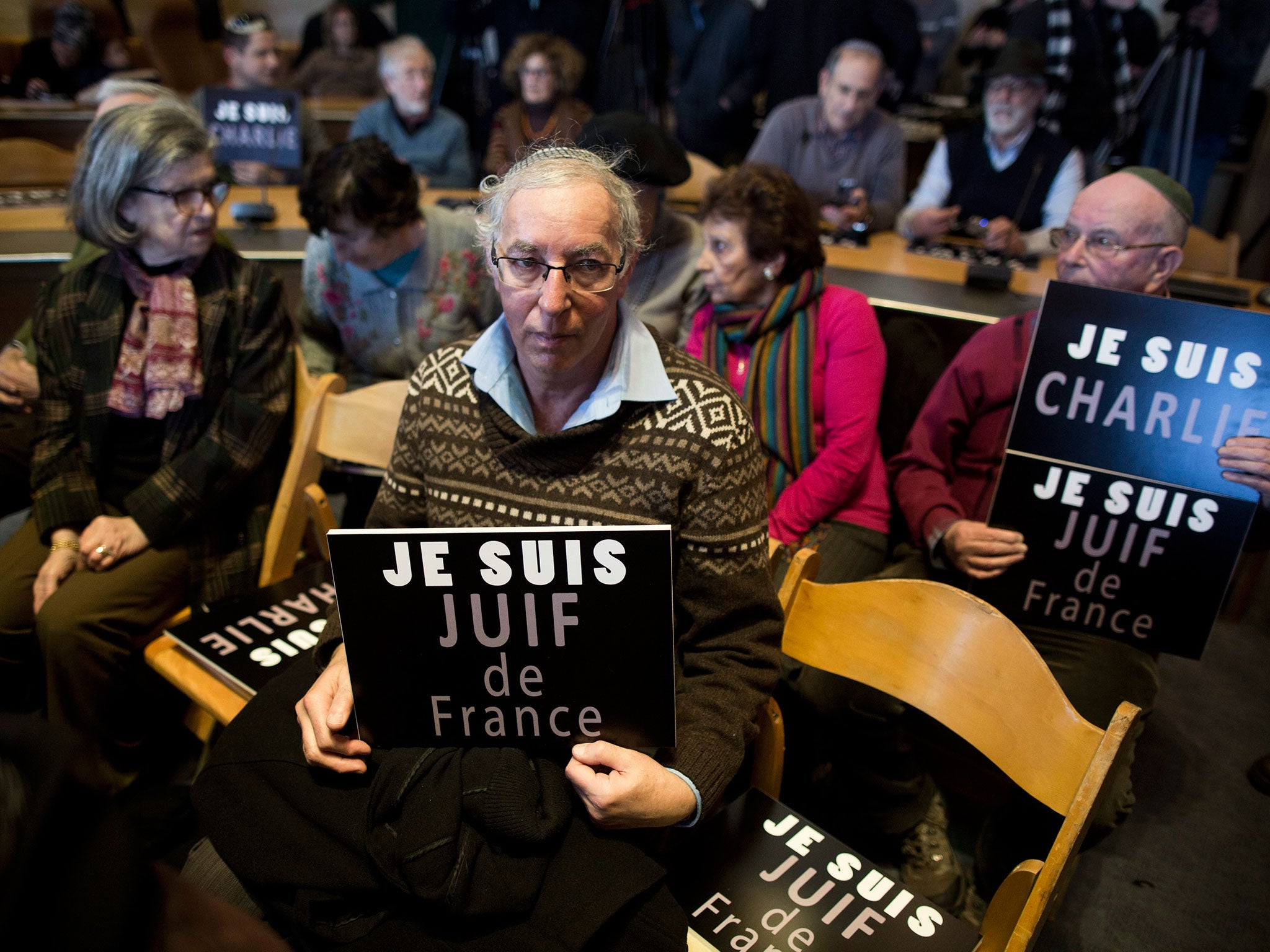 The Paris victims are remembered in Jerusalem