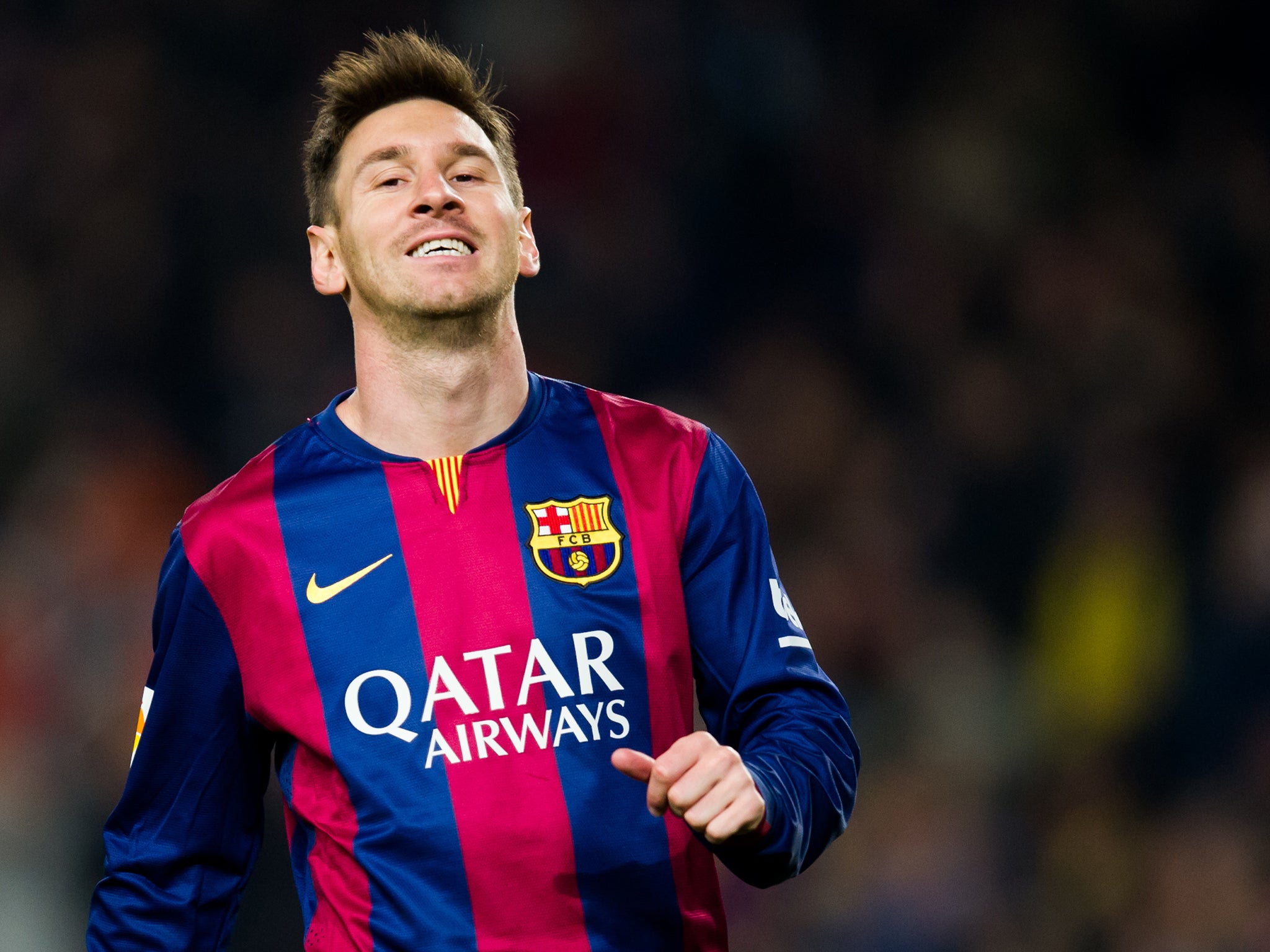 Messi scored the third in the 3-1 win over Atletico