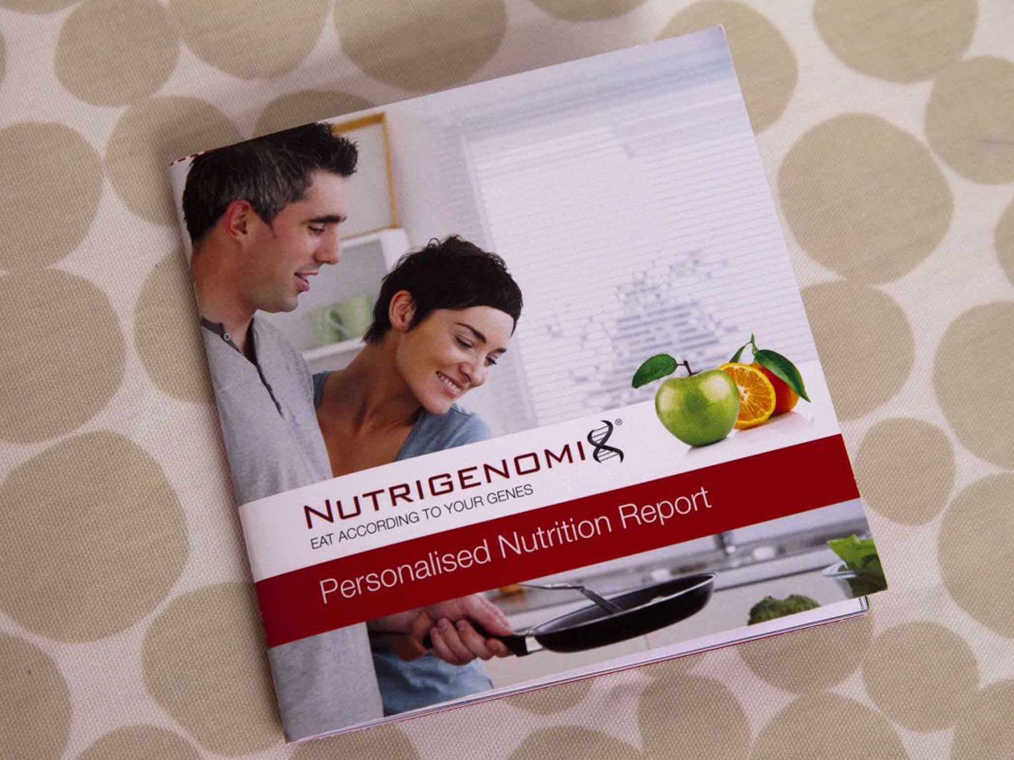 The Nutrigenomix report only looks at vitamin C, folate, glycaemic index, omega-3 fat, saturated fat, sodium and caffeine