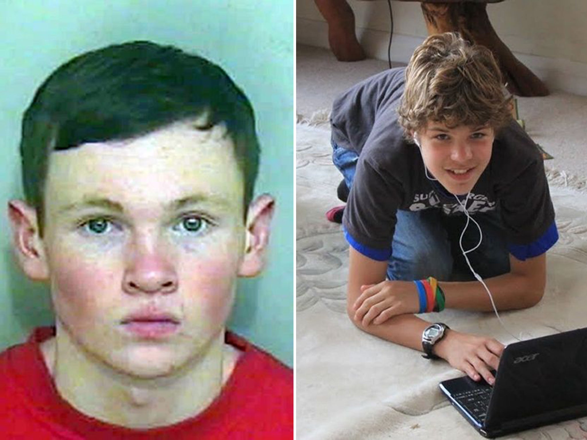 Lewis Daynes, left, was jailed for life for murdering 14-year-old Breck Bednar (PA)