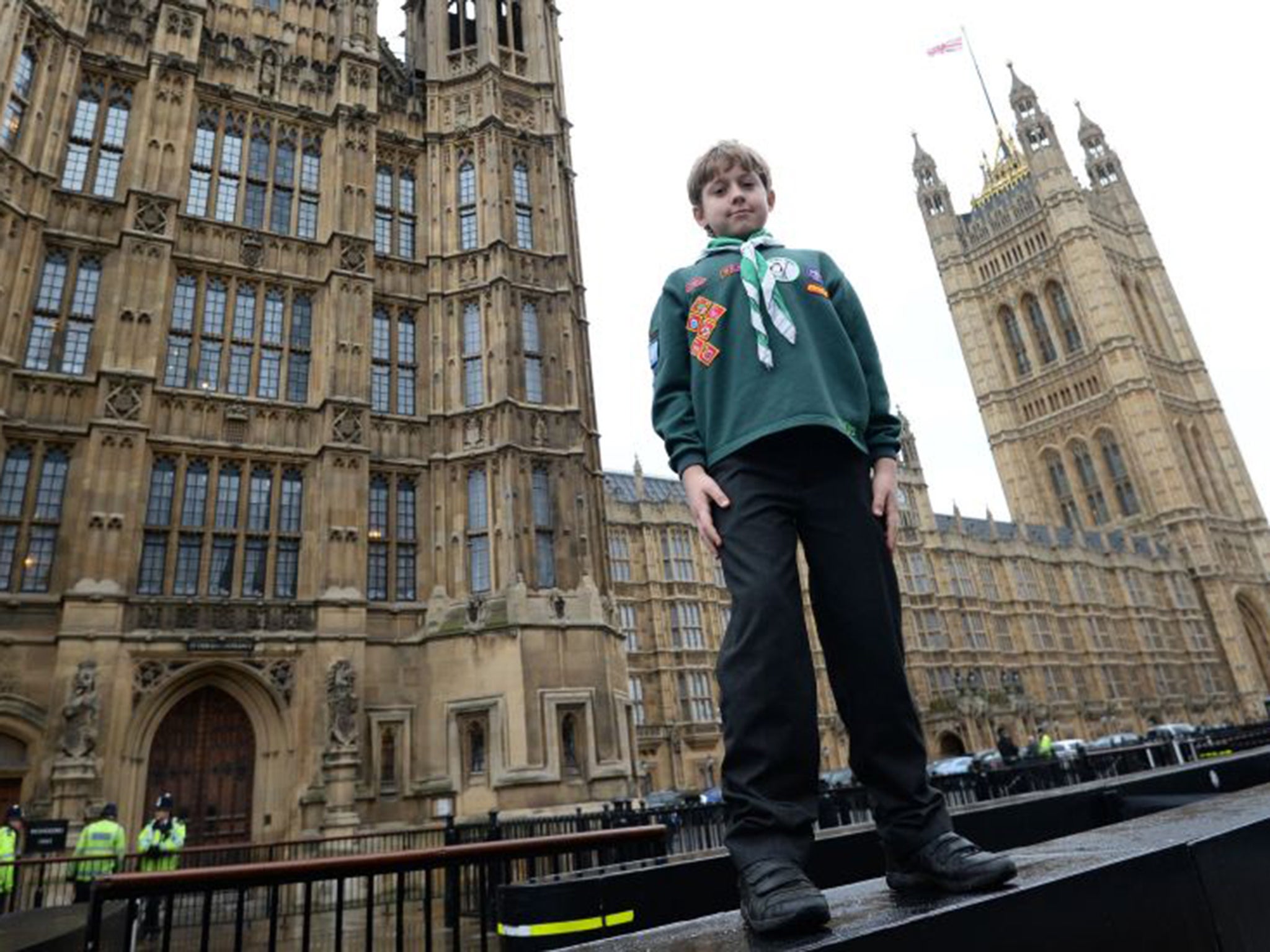 Alex Rukin yesterday became the youngest person to petition a committee of MPs (PA)