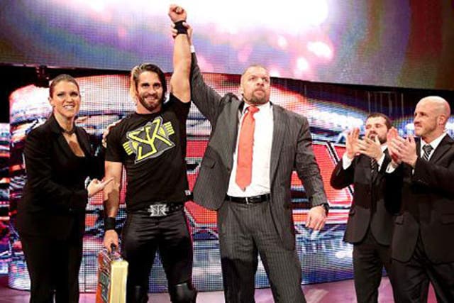 Seth Rollins stands tall with the Authority