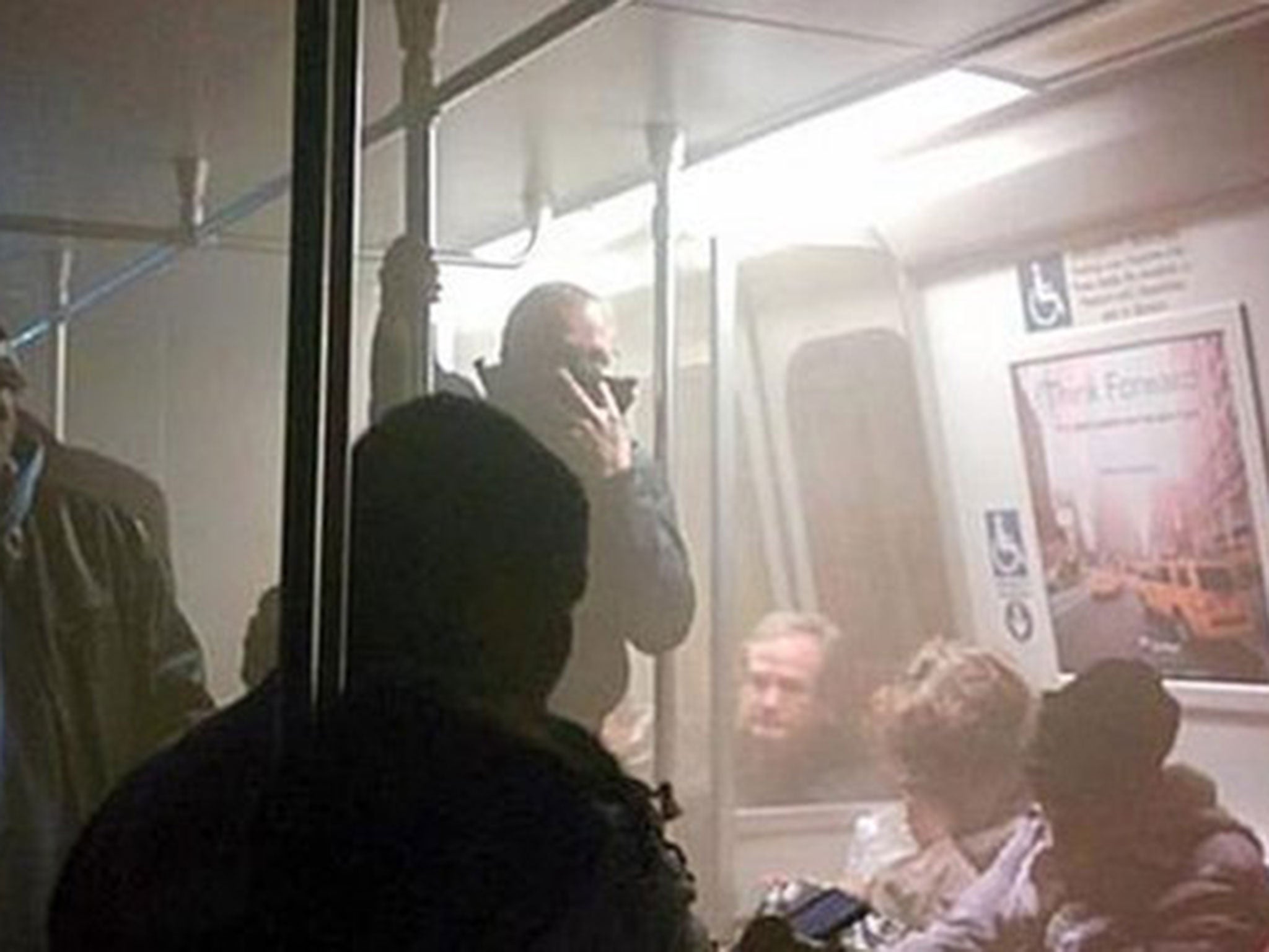 Reports said that a number of passengers had passed out due to smoke inhalation