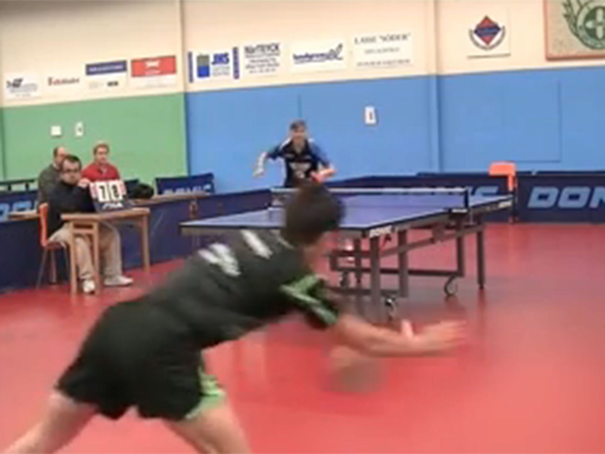Video Watch an amazing table tennis backhand shot The Independent The Independent