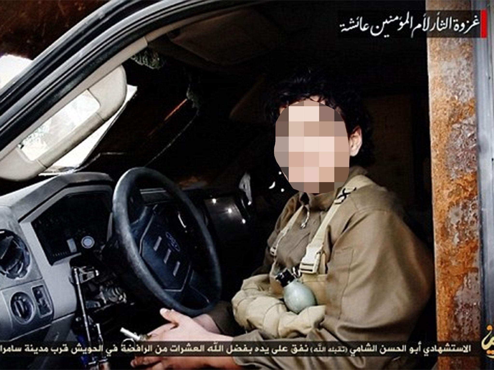 An Isis video showed a young boy who it claimed took part in a suicide bombing