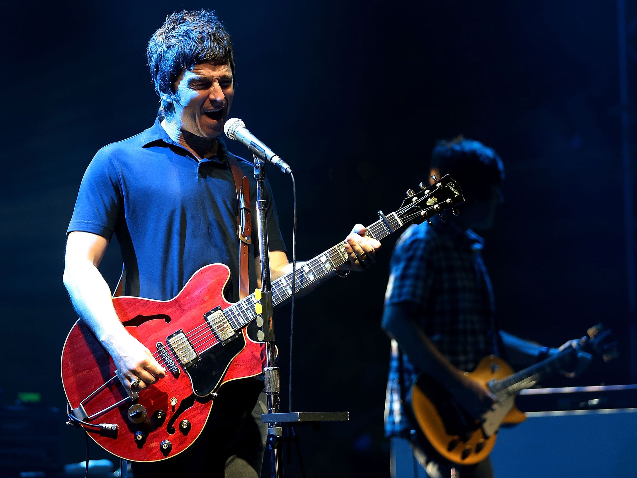 Noel Gallagher performs with Noel Gallagher's Flying Birds in Singapore