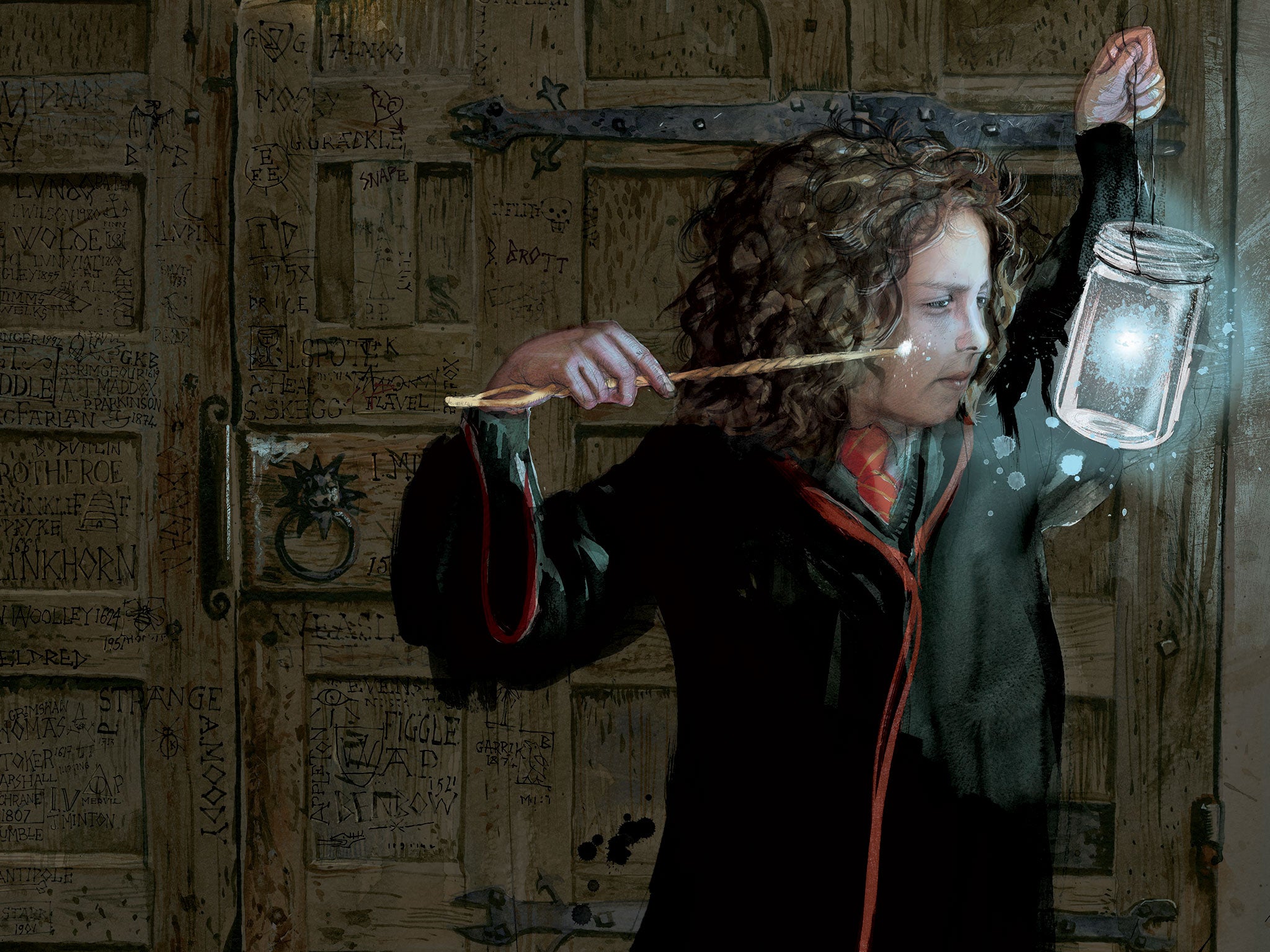 Jim Kay's illustration of Hermione Granger in the new Harry Potter and the Philosopher's Stone edition