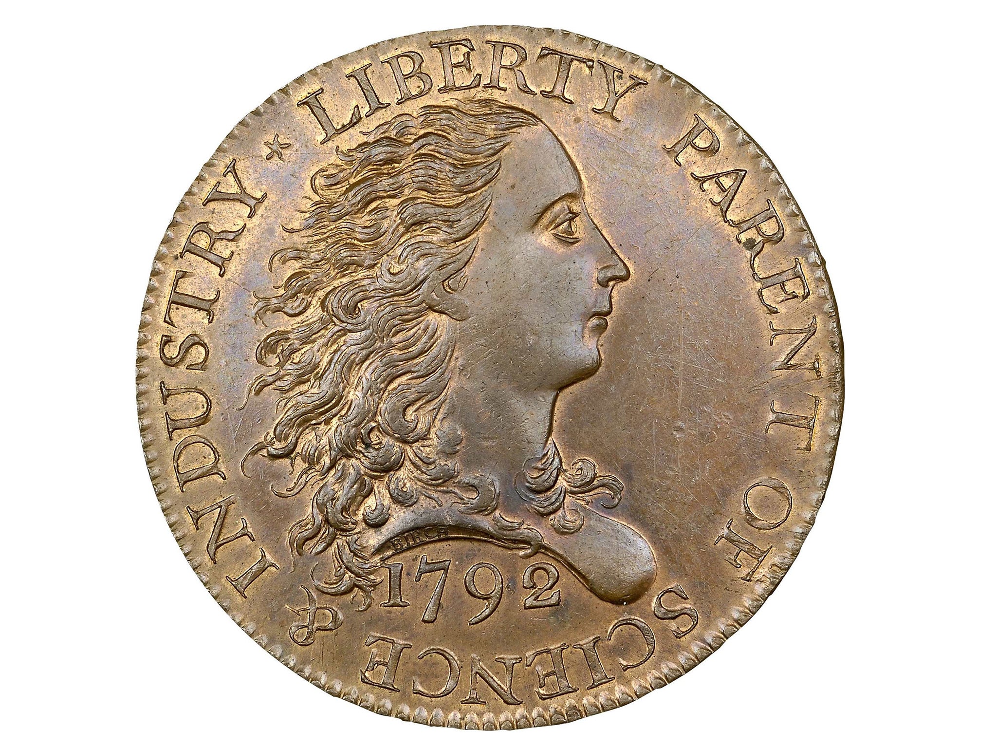 The 'Birch Cent' was sold at auction last week