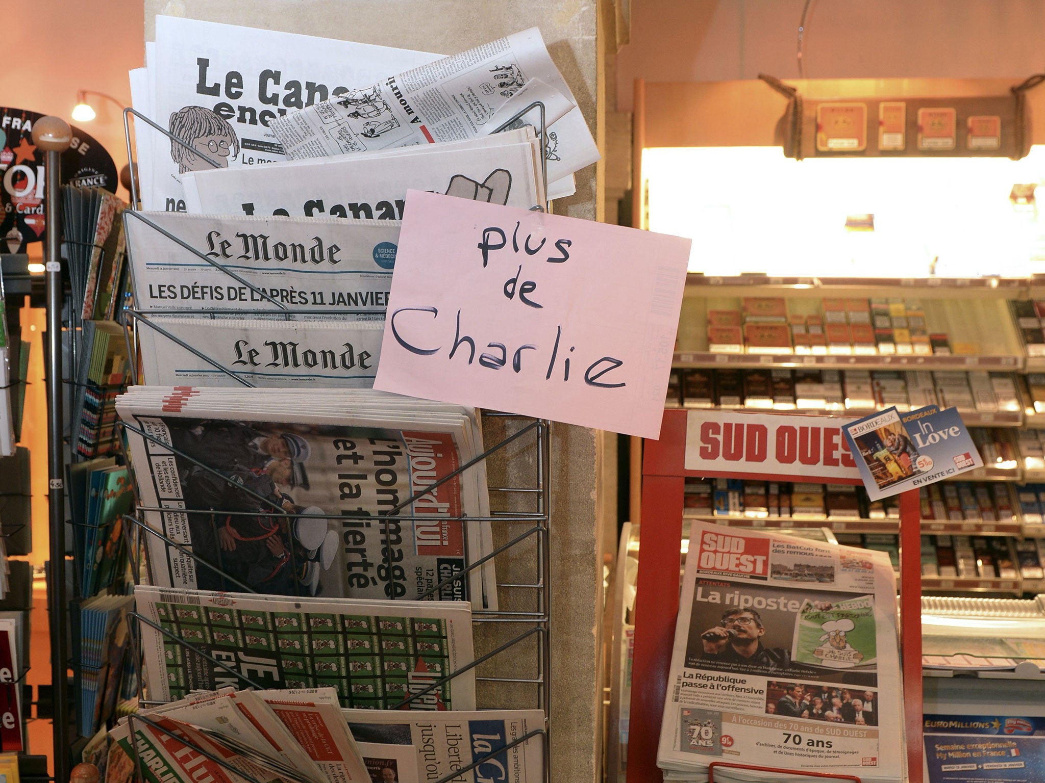 There has been unprecedented demand for the latest edition of Charlie Hebdo