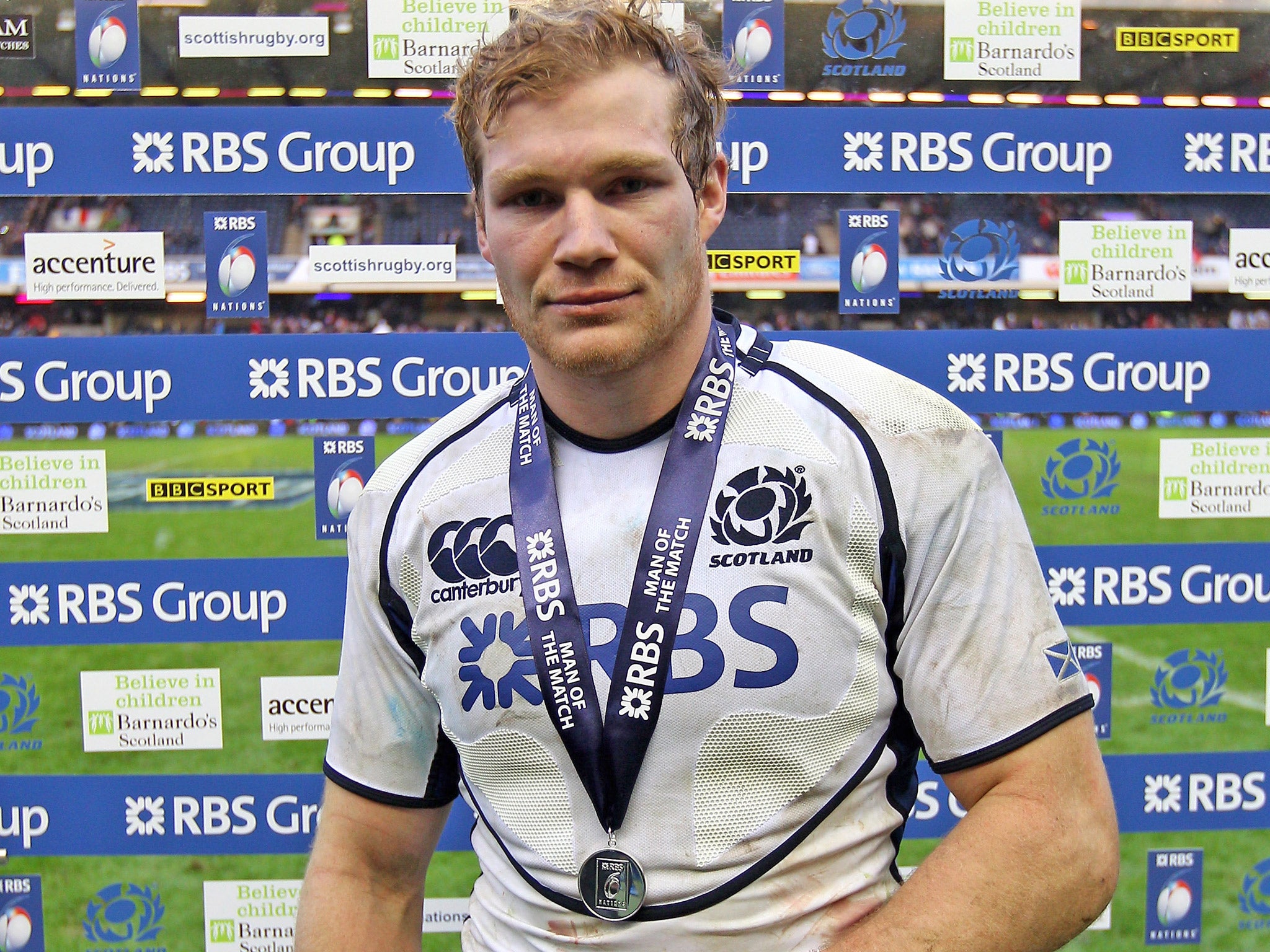 Rennie was capped 20 times by Scotland