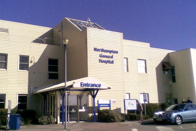  Northampton General Hospital said its accident and emergency department had been 'experiencing unprecedented demand' 