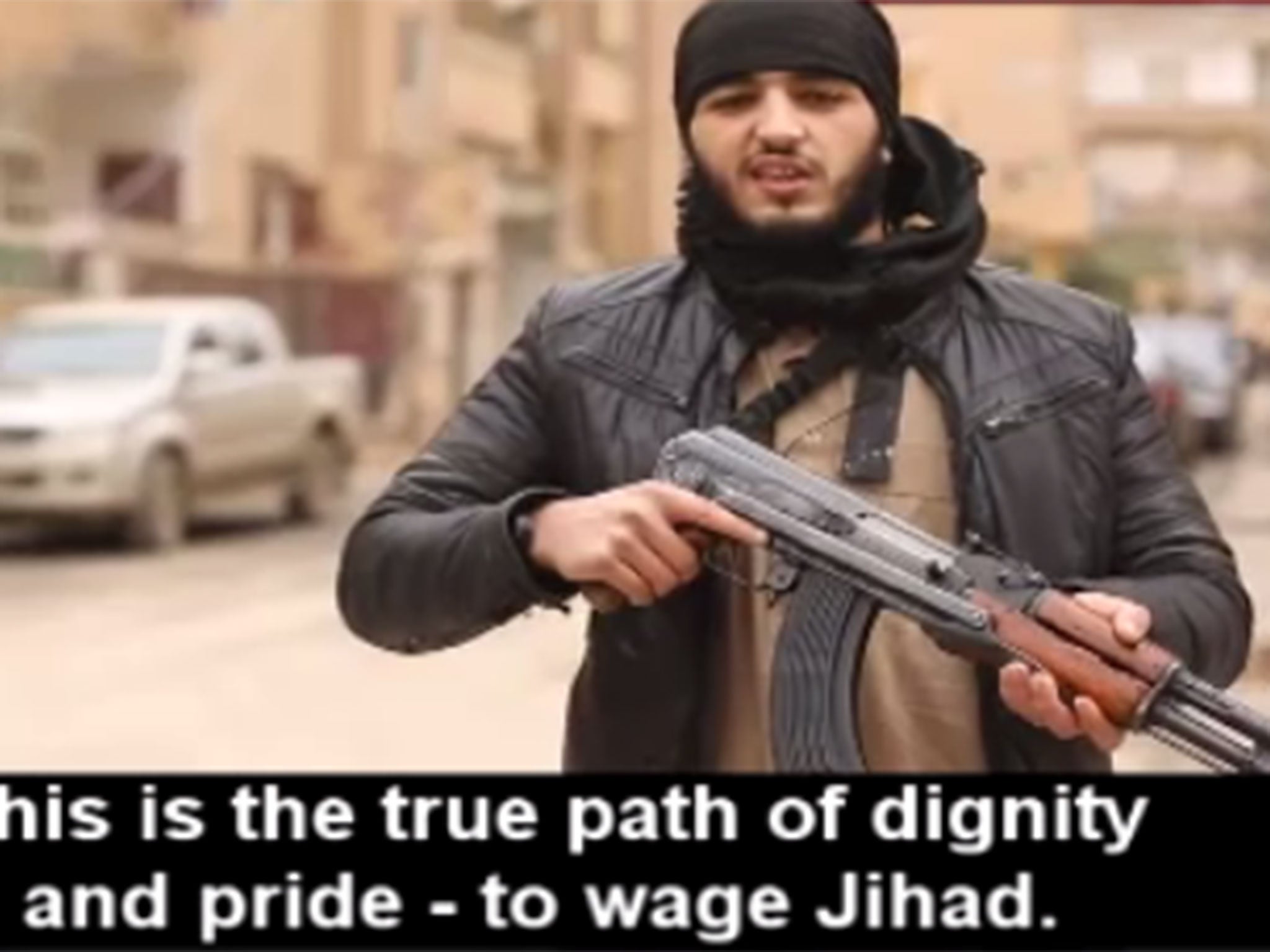 Militants shown in a video speaking French and calling on fellow extremists to carry out further attacks