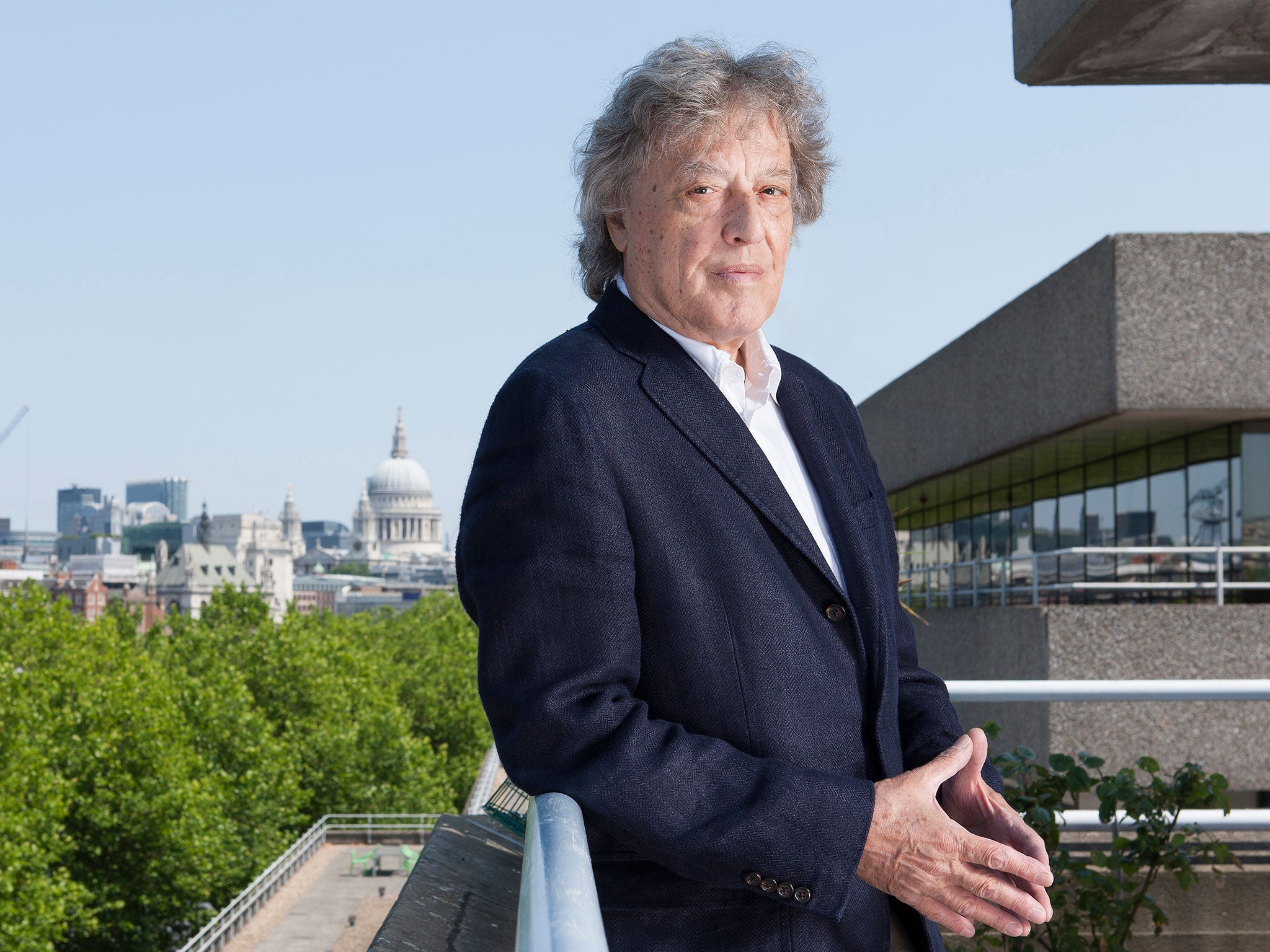 The playwright Sir Tom Stoppard photographed by Barry Marsden