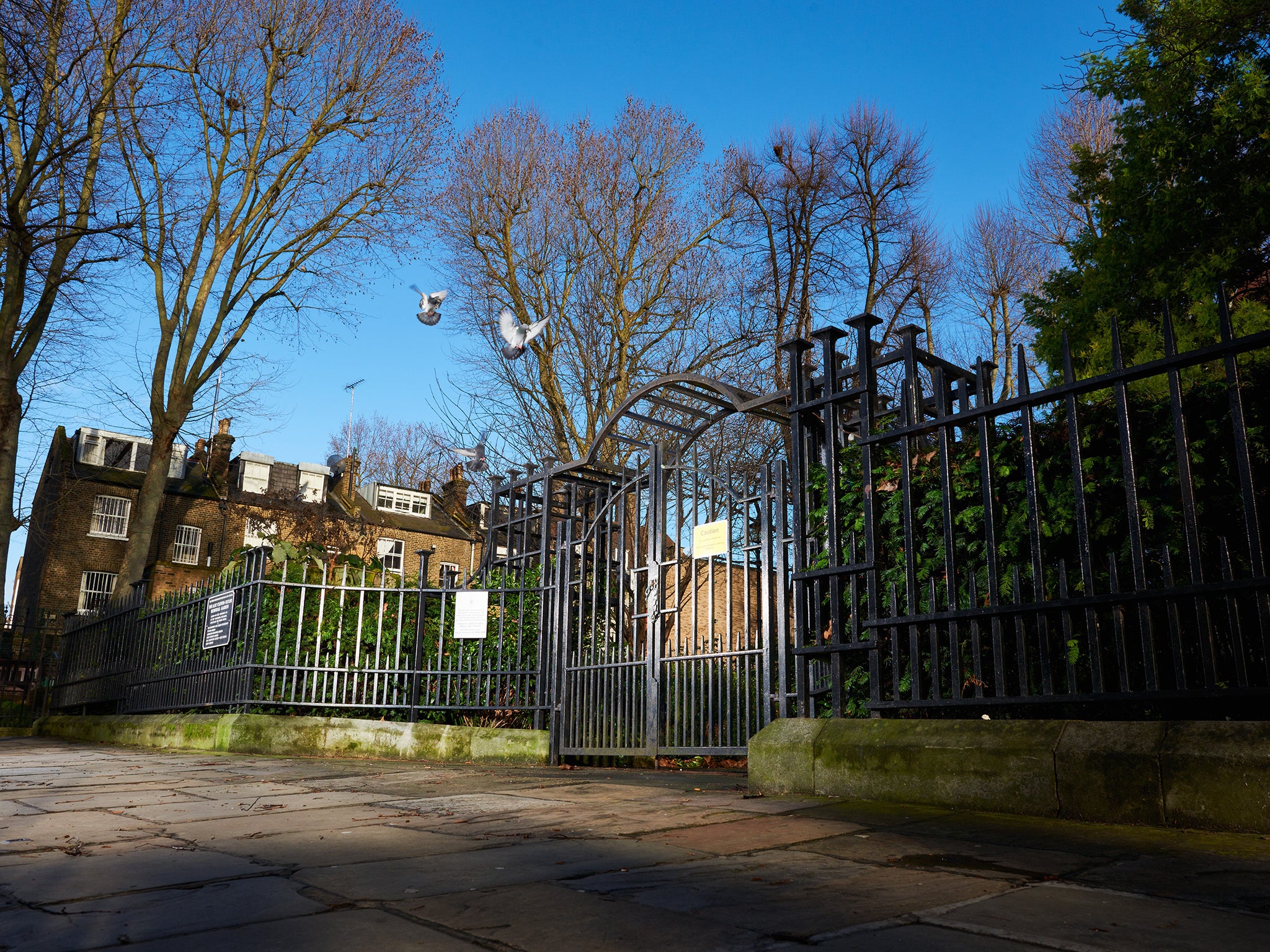 Kensington Church Walk, which runs off Kensington High Street and behind St Mary Abbots Church