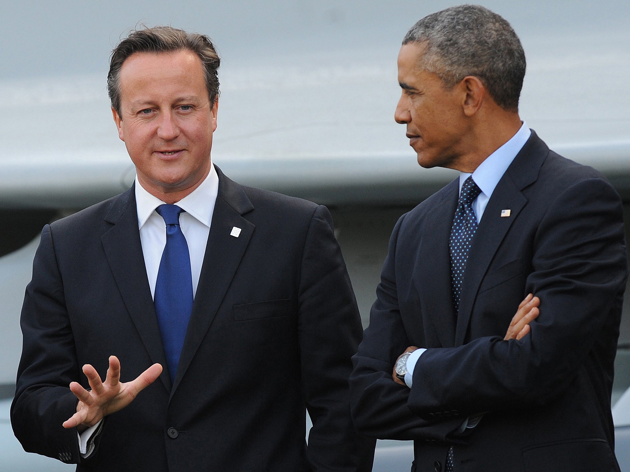 David Cameron and Barack Obama last year. The two leaders will discuss ways of bolstering the UK and US economies over the coming days