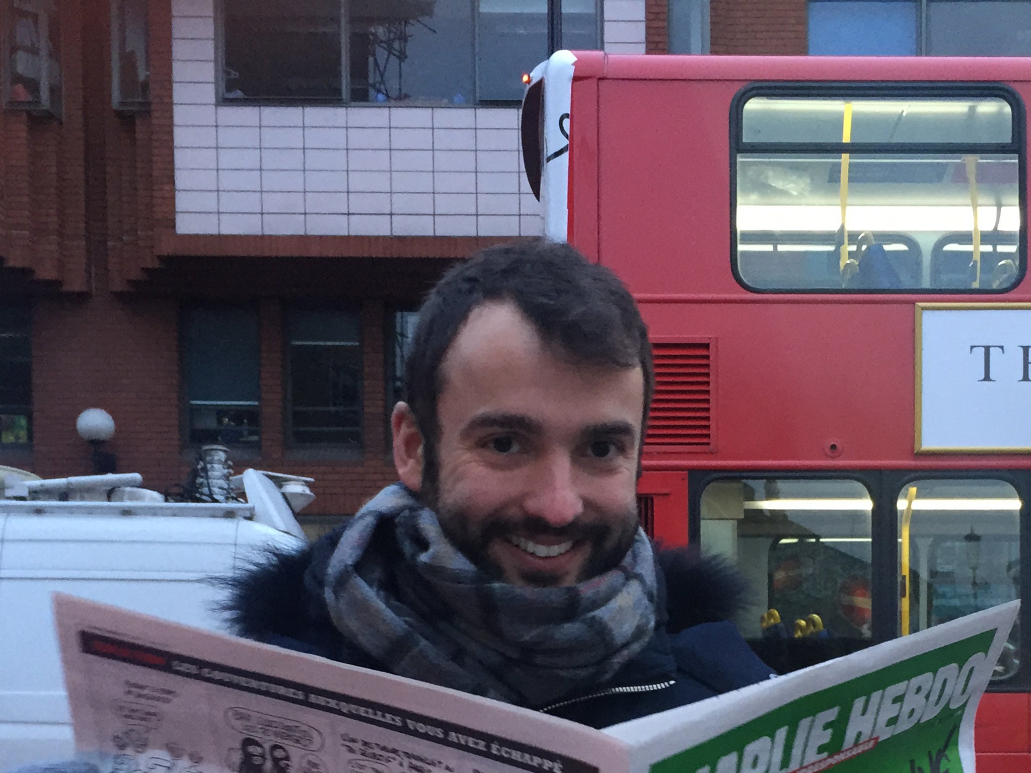 Arnauld, who queued outside The French Bookshop to buy Charlie Hebdo, said he came out "to stand up for free speech in Western countries".