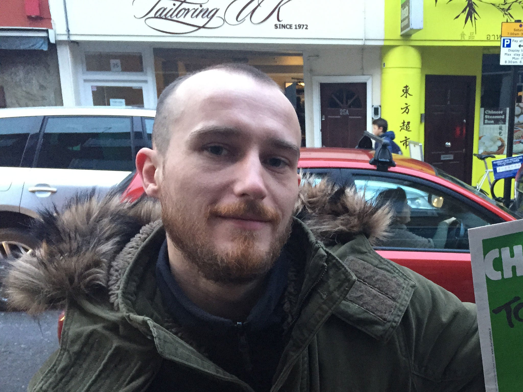 Barry was one of around 200 who queued in Kensington for Charlie Hebdo.