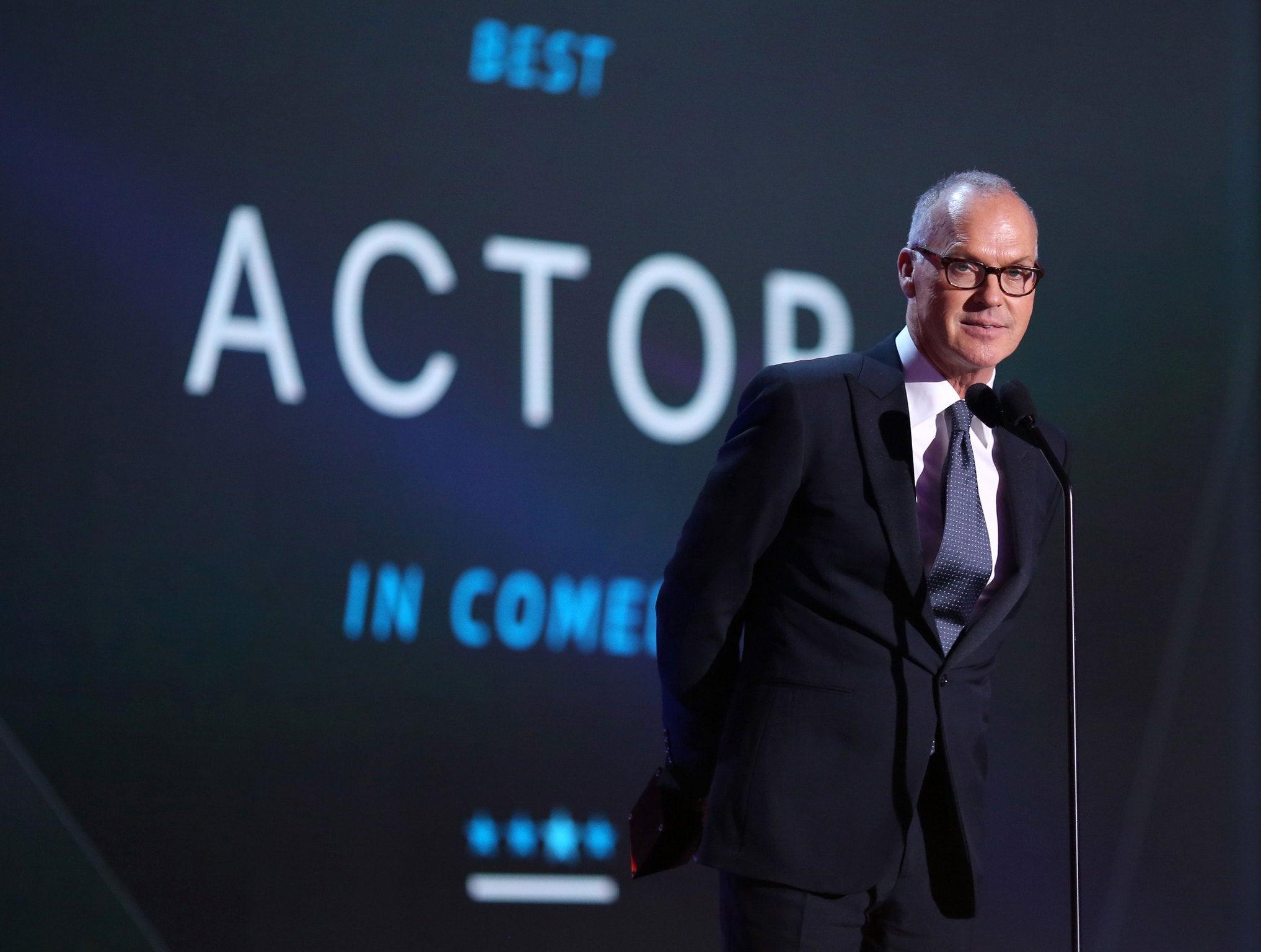 Michael Keaton become the first person in the Awards' history to win three awards in one year
