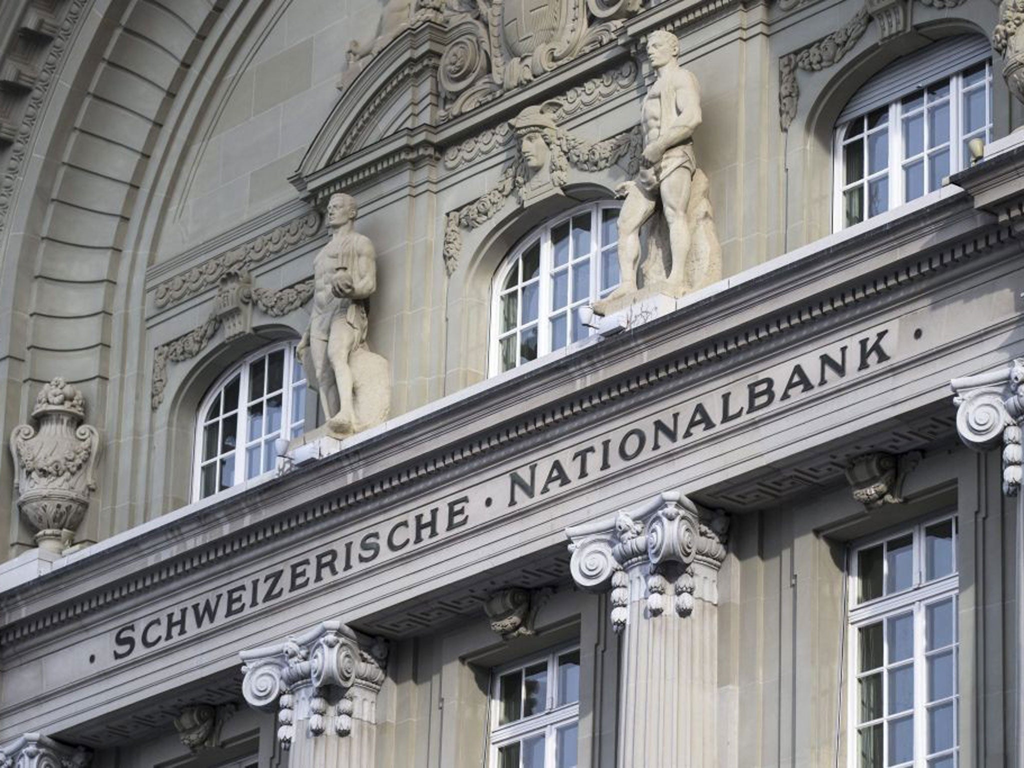 The Swiss National Bank pictured on 15 January, 2015, in Bern, Switzerland