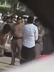 Unconfirmed footage of Raif Badawi being flogged