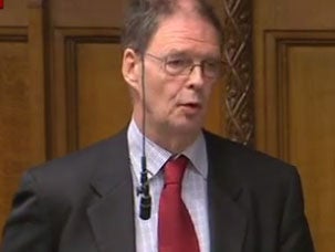 James Arbuthnot MP speaks in the House of Commons