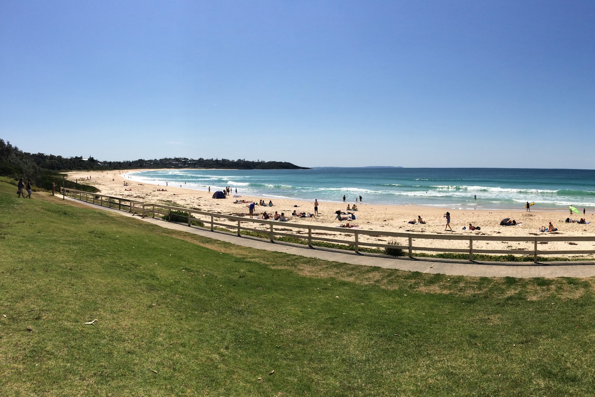 Mollymook Beach, New South Wales, where the attack took place