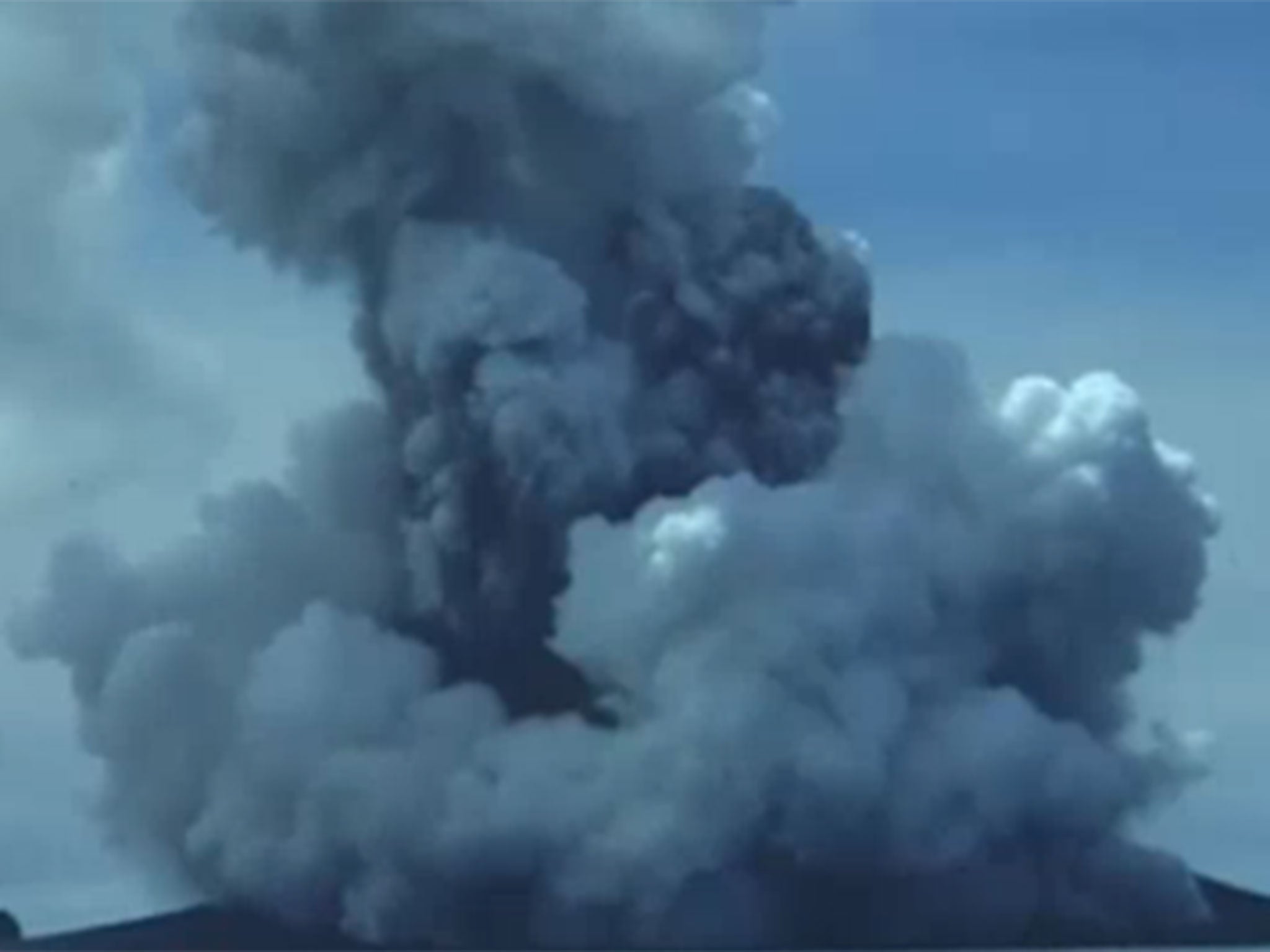 The volcano began rumbling in December last year