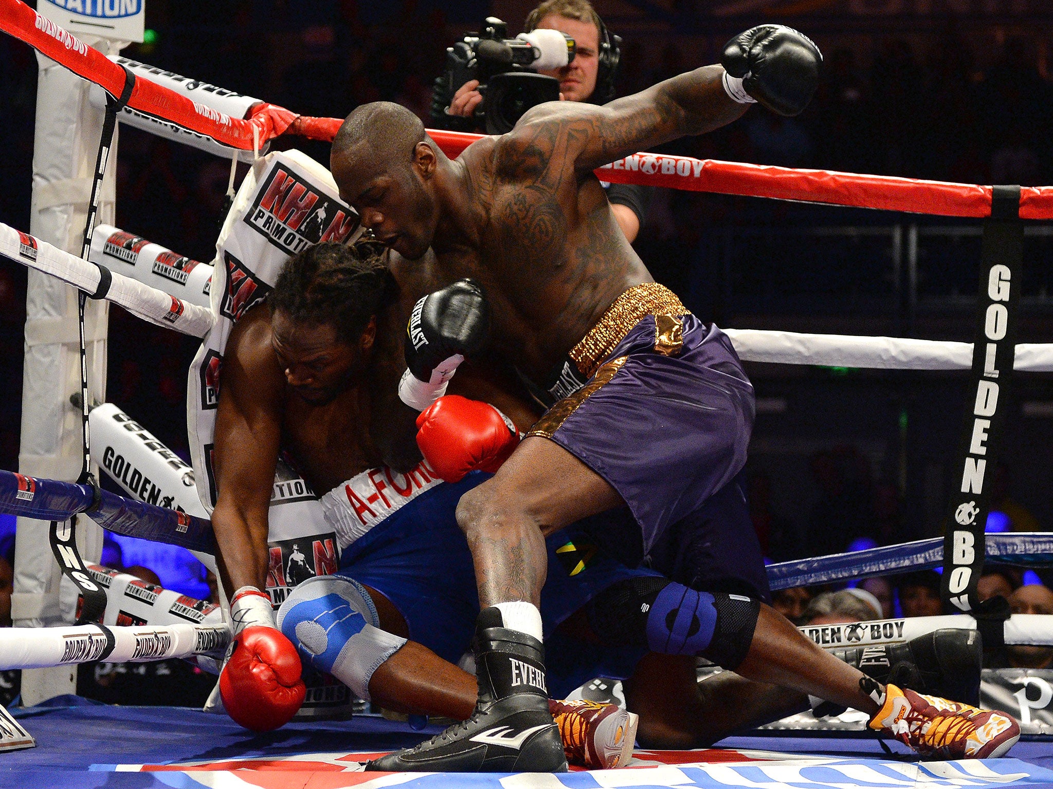 Deontay Wilder makes short work of Audley Harrison