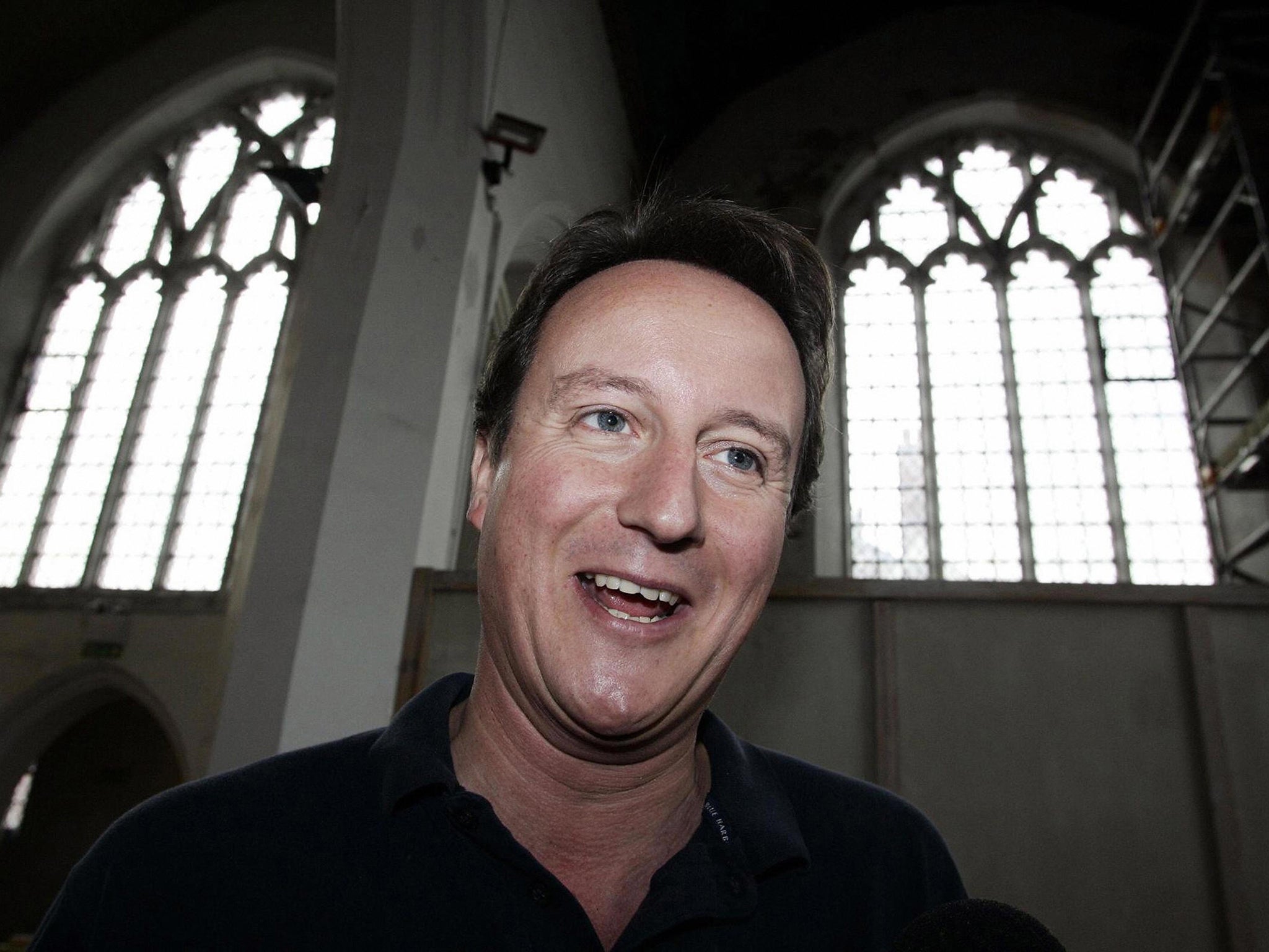 David Cameron comes from a church-going background, and in recent times has been publicly talking up Christianity’s contribution to Britain (Getty)
