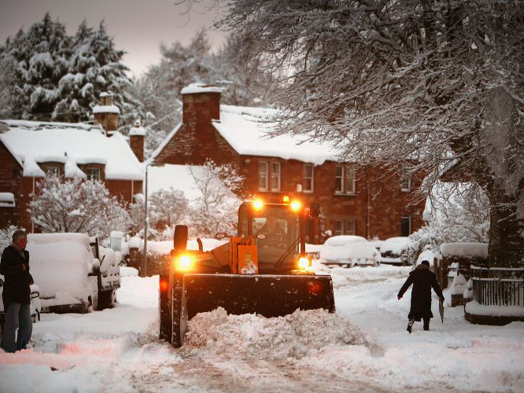 Residents will have to clear their local streets of snow (Getty)