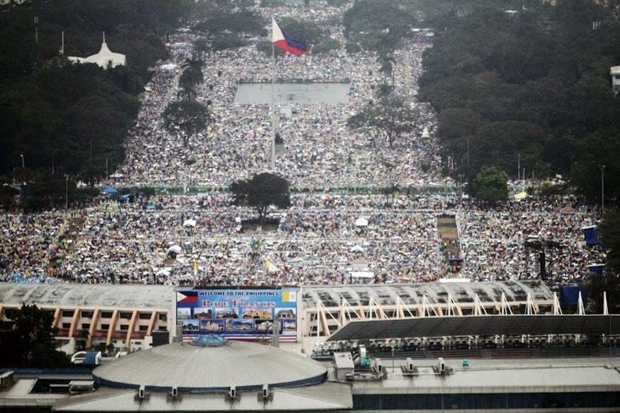 Pope Francis told the crowd that all young people should be cherished