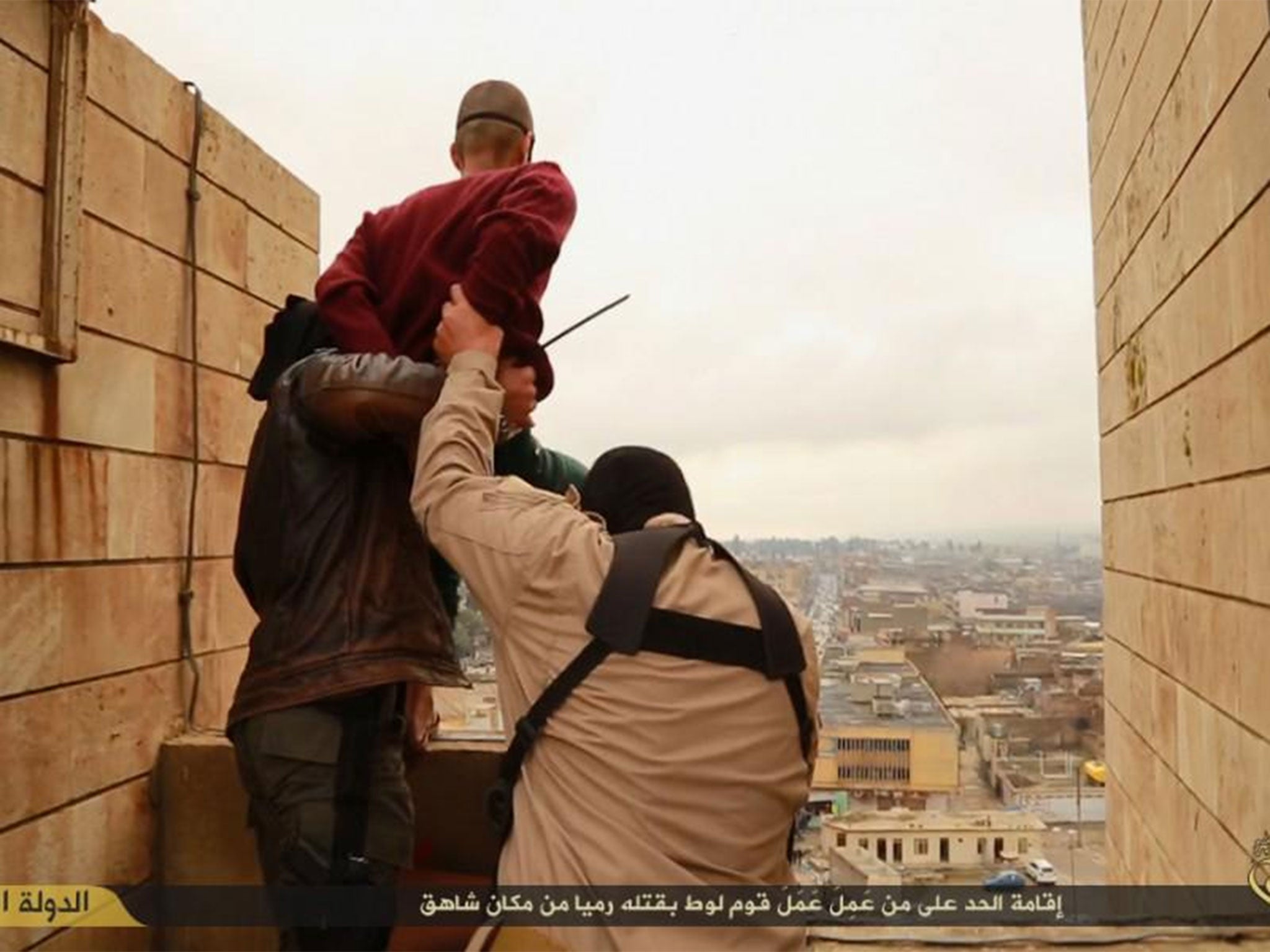 Isis images appear to show the execution of two men accused of being gay