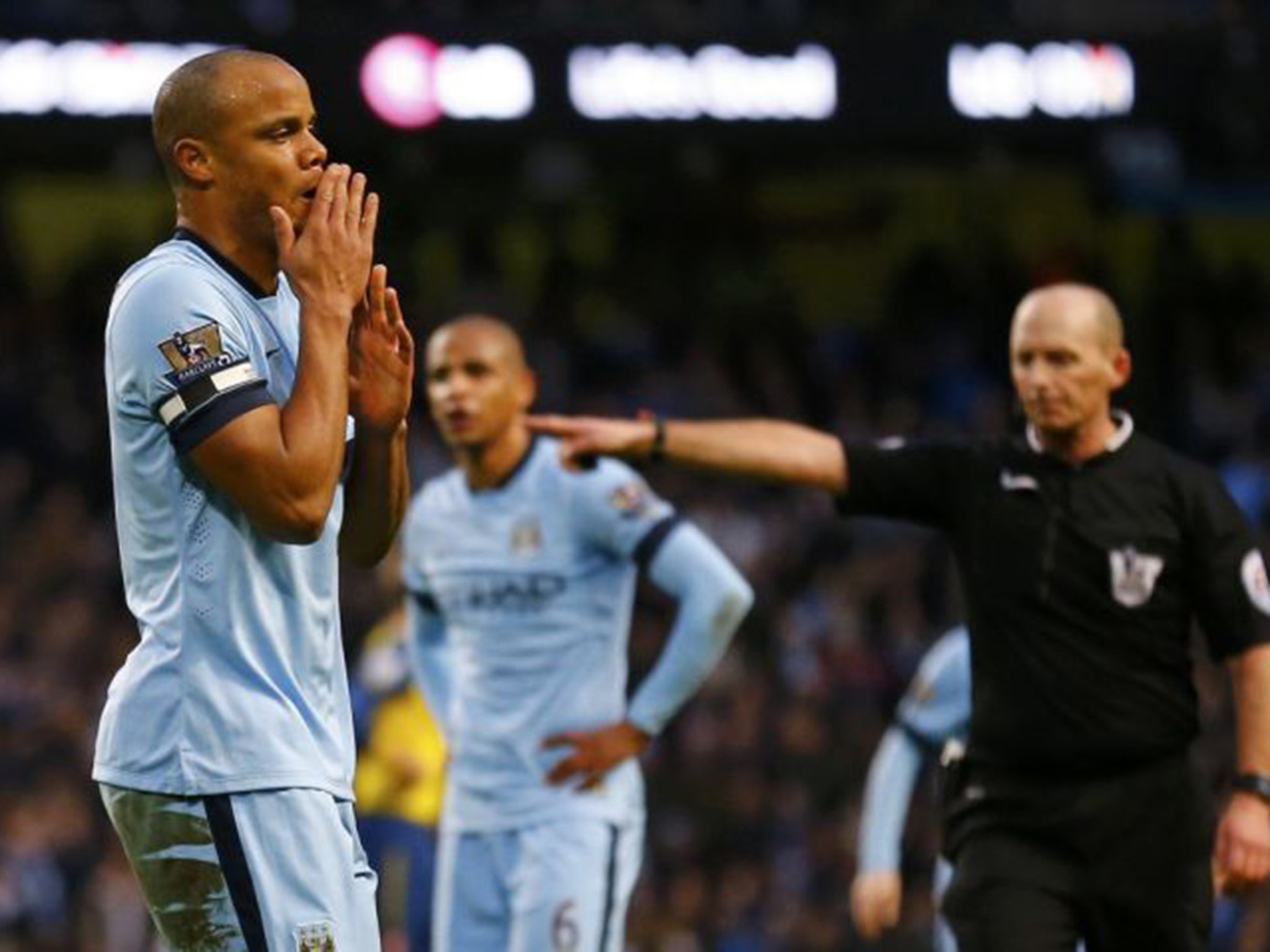 Vincent Kompany was in disbelief at the penalty award