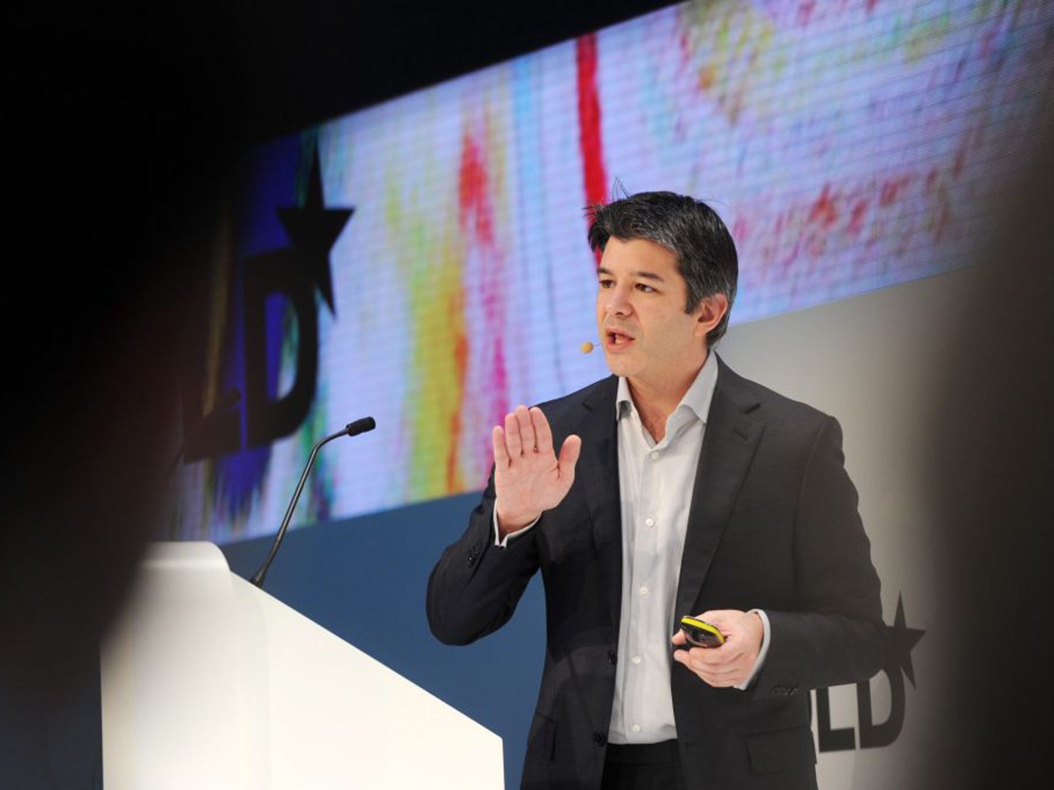 Travis Kalanick co-founded Uber in 2009; the company is now valued at $40bn (EPA)