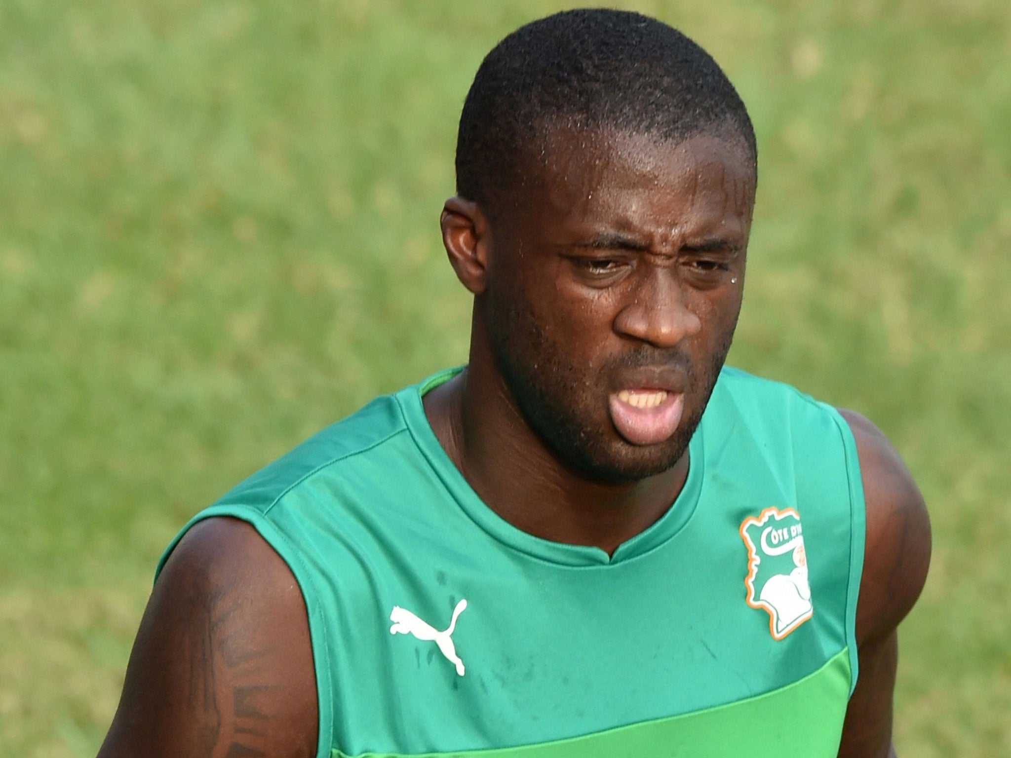 Yaya Toure is currently with the Ivory Coast national team