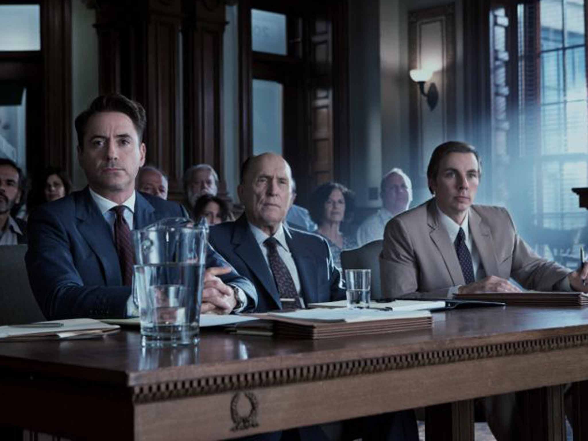 Guilty pleasure: Duvall with Robert Downey Jnr in 'The Judge'