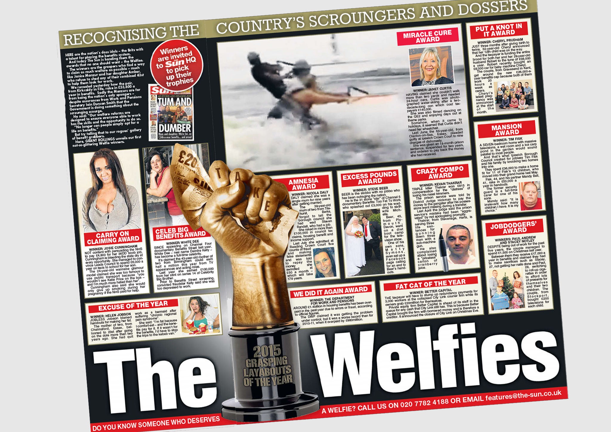 The Sun's 'Welfies' awards